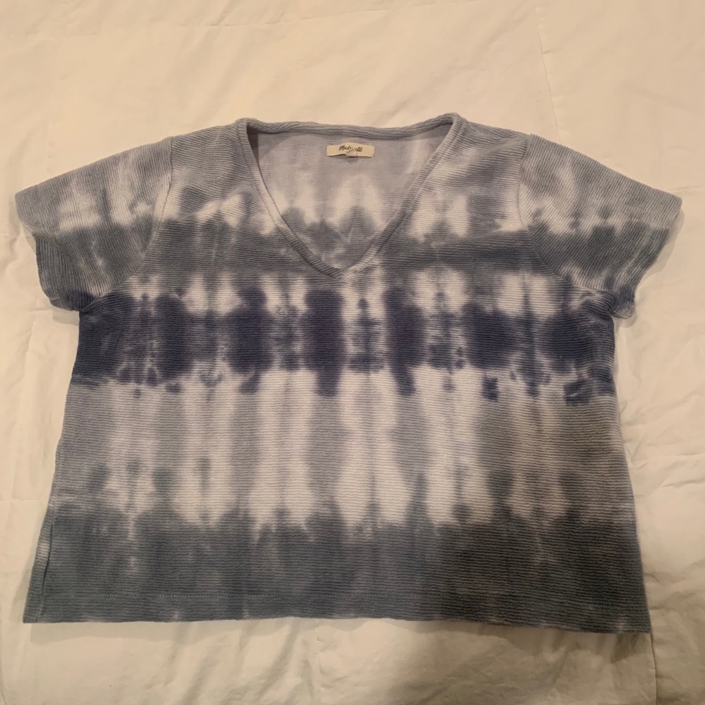 Madewell blue die tie shirt